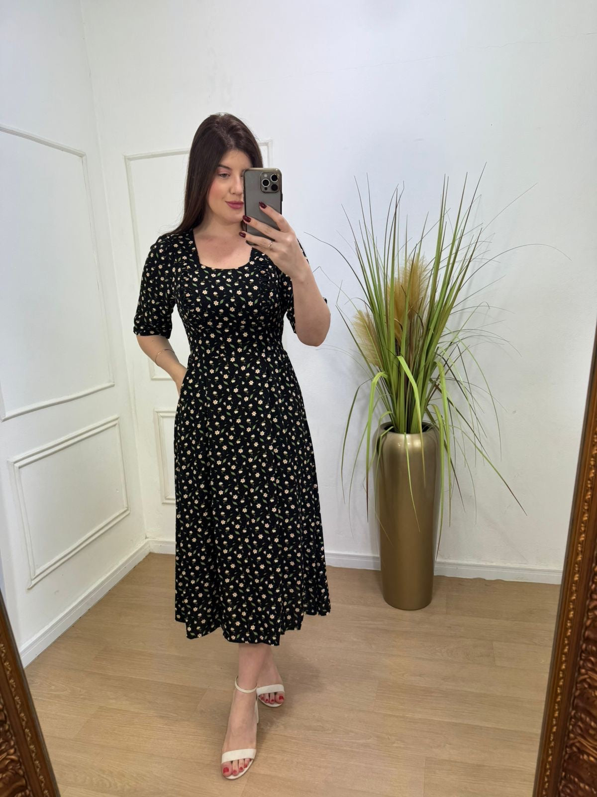 Vestido Flor - MADAME KA MODA FEMININA