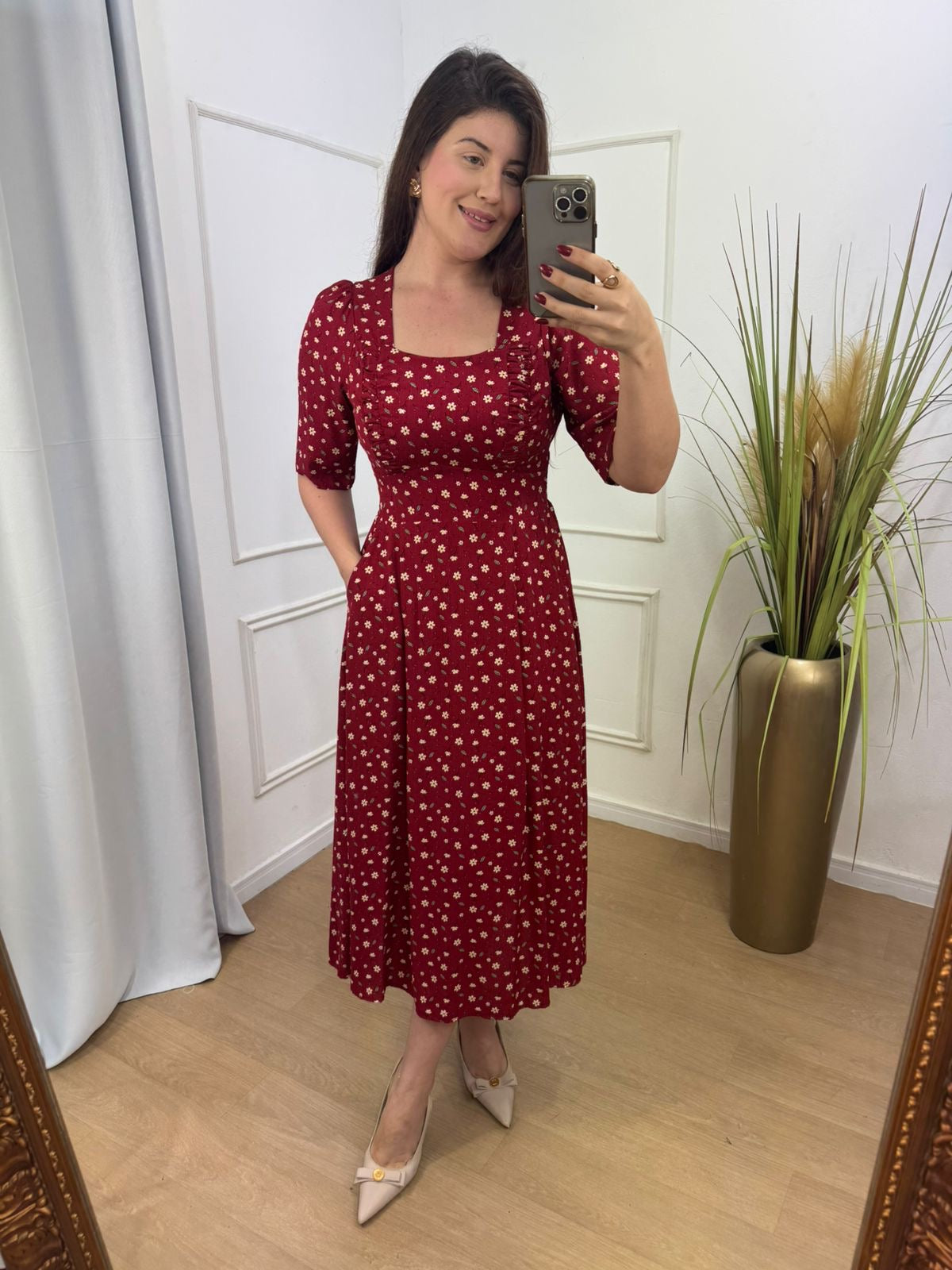 Vestido Flor - MADAME KA MODA FEMININA