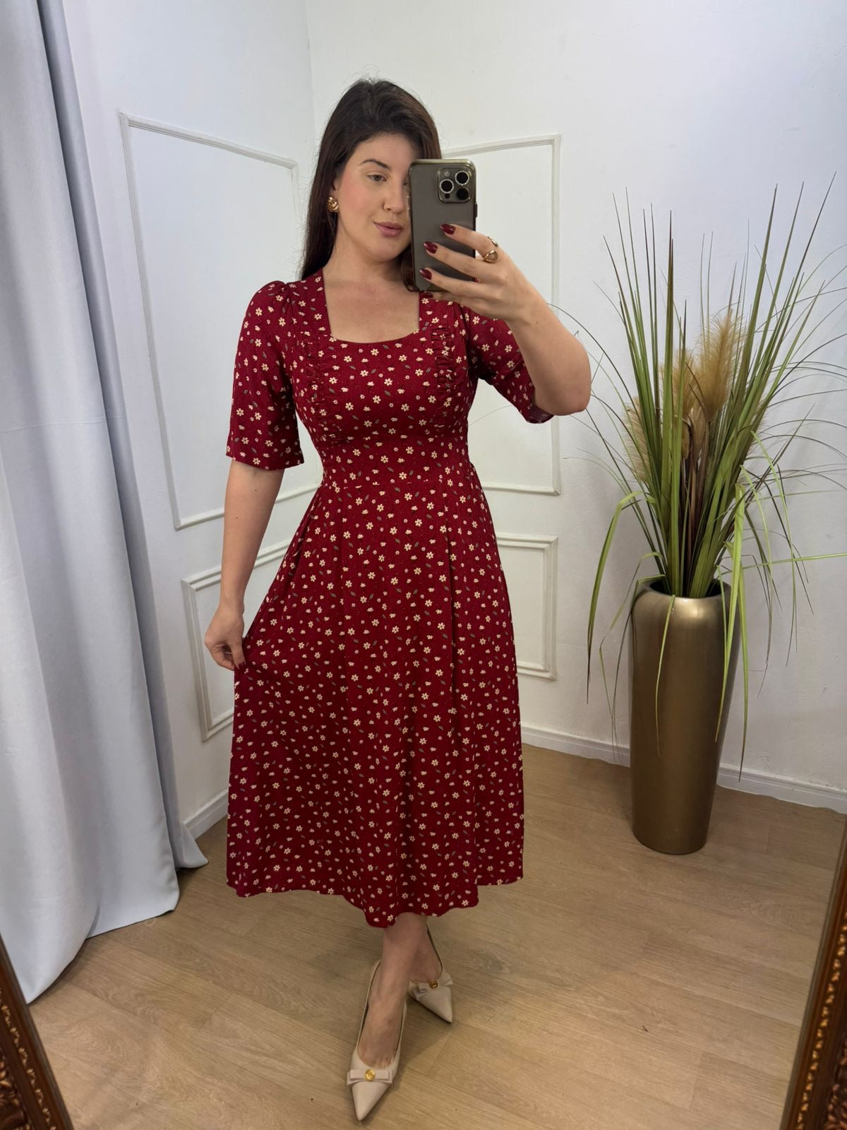 Vestido Flor - MADAME KA MODA FEMININA