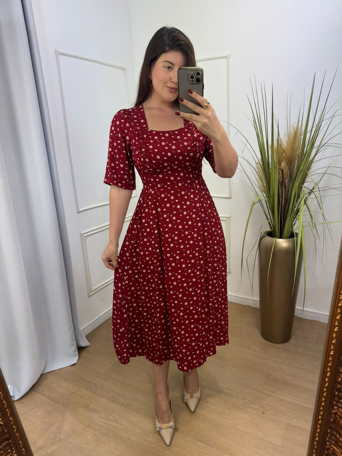 Vestido Flor - MADAME KA MODA FEMININA