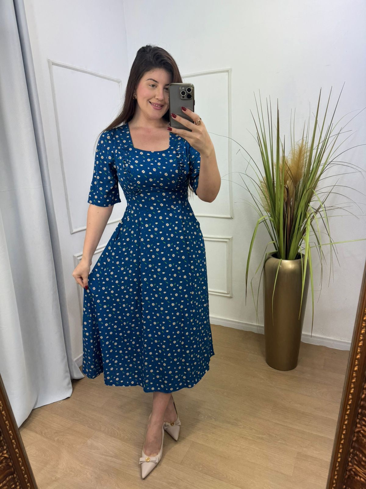 Vestido Flor - MADAME KA MODA FEMININA