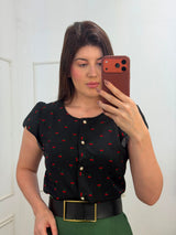 Blusa cereja