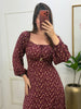 Vestido Camponesa manga longa