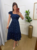 Vestido guippir estampado