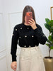 Blusa tricô coração