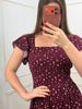 Vestido guippir estampado