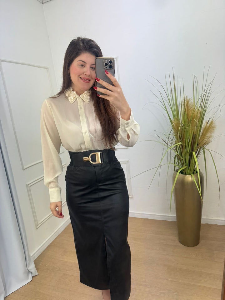Camisa Flor - MADAME KA MODA FEMININA