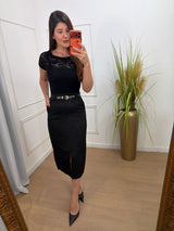 Saia mídi alfaiataria