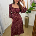 Vestido Camponesa manga longa