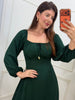 Vestido Camponesa manga longa