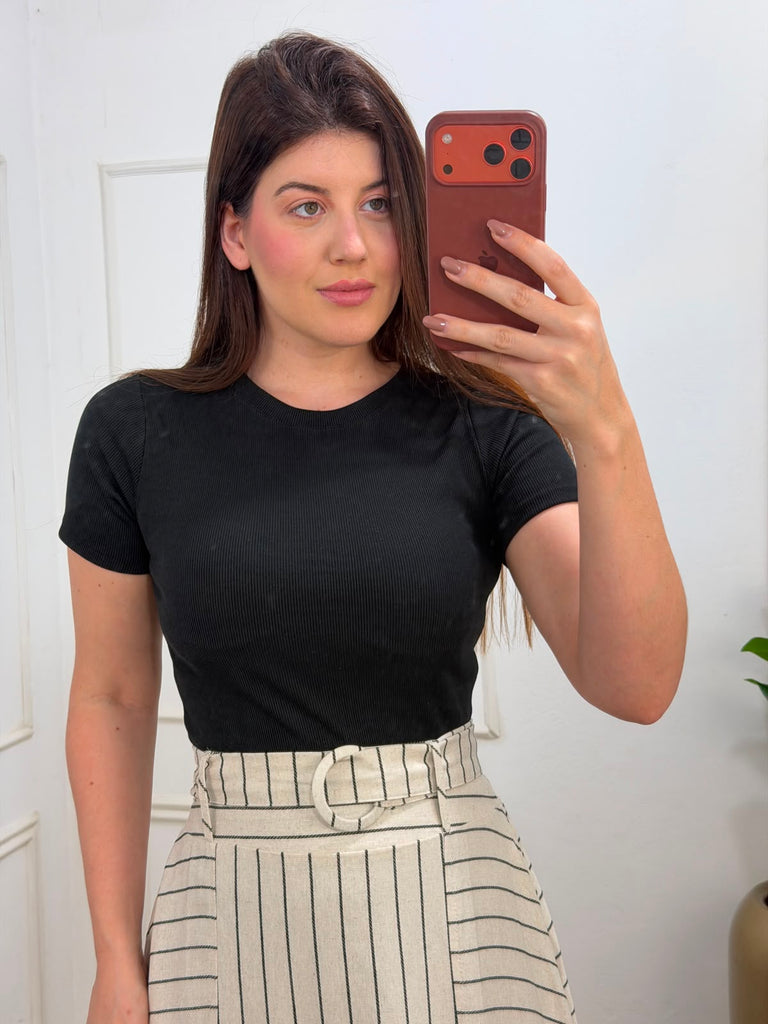 Blusa básica preta