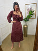 Vestido Camponesa manga longa