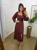 Vestido Camponesa manga longa