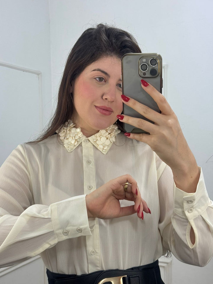 Camisa Flor - MADAME KA MODA FEMININA