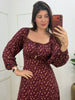 Vestido Camponesa manga longa