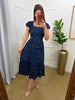 Vestido guippir estampado