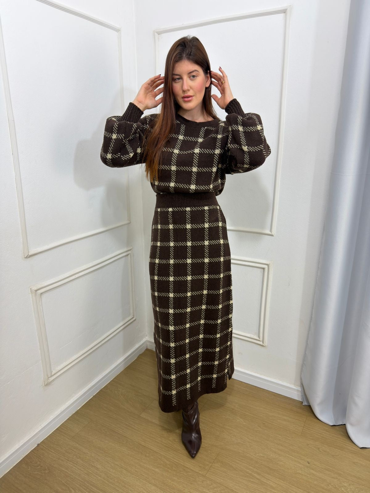 Conjunto Xadrez tricô