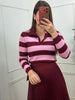 Blusa tricô polo