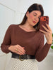 Blusa tricô modal