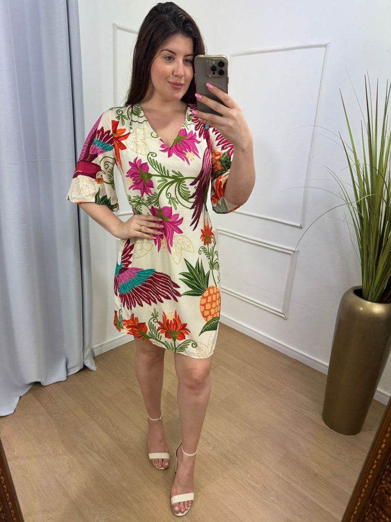 Vestido tropical