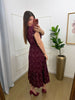 Vestido guippir estampado