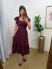 Vestido guippir estampado