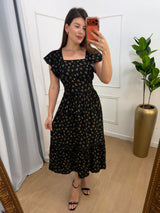 Vestido guippir estampado