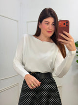Blusa tricô modal