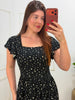 Vestido guippir estampado