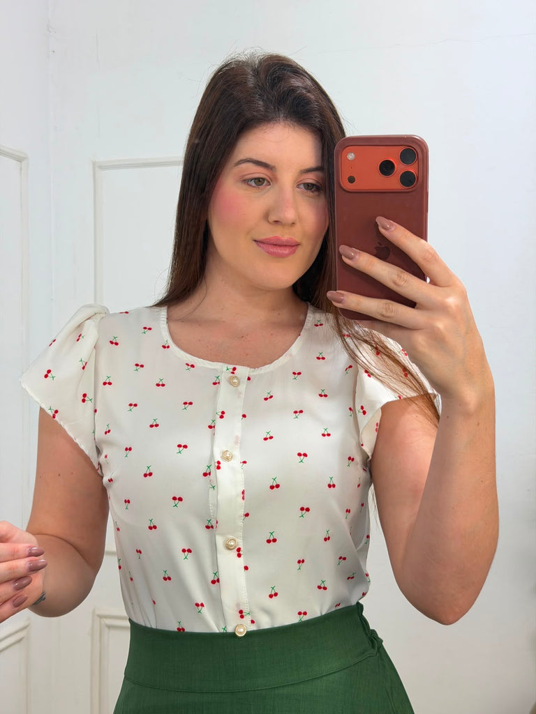 Blusa cereja