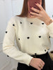 Blusa tricô coração