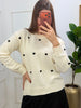 Blusa tricô coração