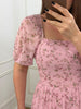 Vestido Cassiane manga curta