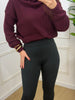 Calça peluciada pezinho