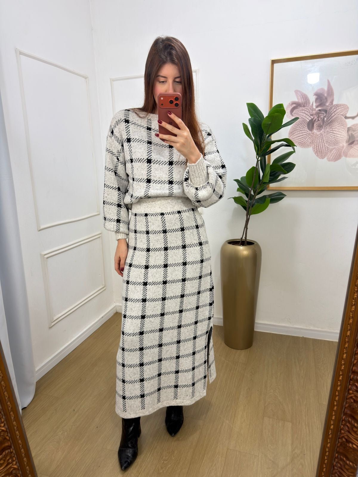 Conjunto Xadrez tricô
