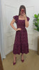 Vestido guippir estampado