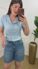Bermuda Jeans Reta