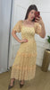 Vestido Cassiane manga curta