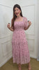 Vestido Cassiane manga curta