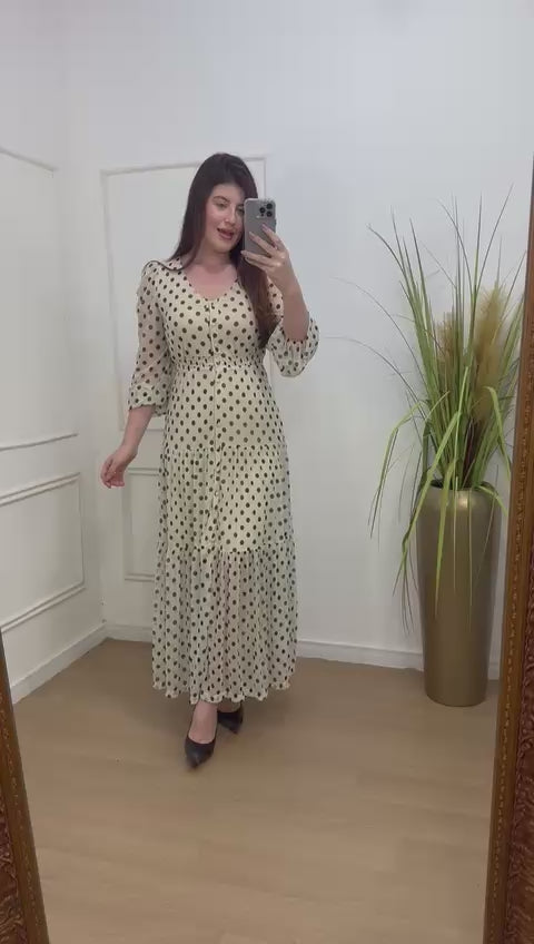 Vestido poá